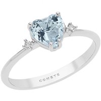 Anello Comete Donna Fantasia Di Acquamarina in Oro bianco Acquamarina 0.7 Ct ANQ 300 - ANQ 300